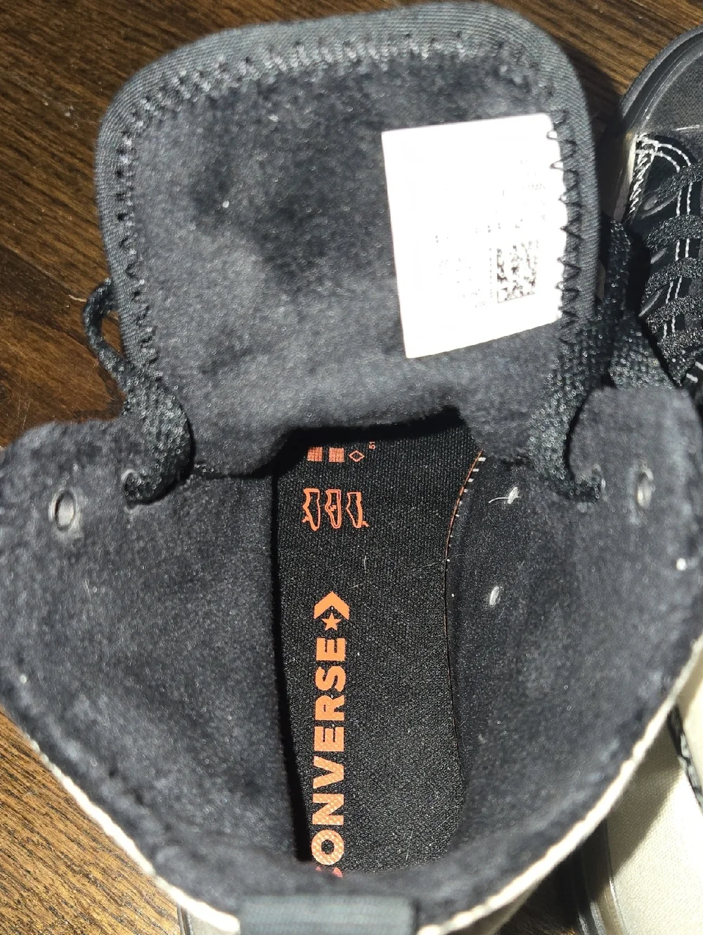 Chuck Taylor All Star CX Explore Hi Mens 9.5 Womens 11.5 Off White Black Fleece - Picture 5 of 10